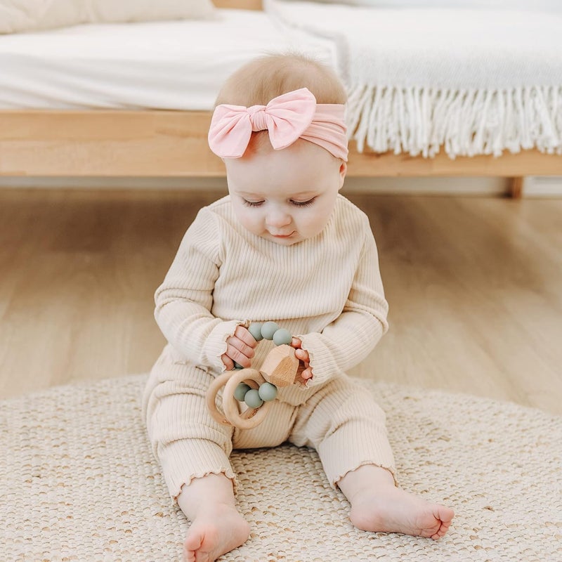 Prohouse 20PCS Baby Nylon Headbands Hairbands Hair Bow Elastics for Baby Girls Newborn Infant Toddlers Kids - Image 3